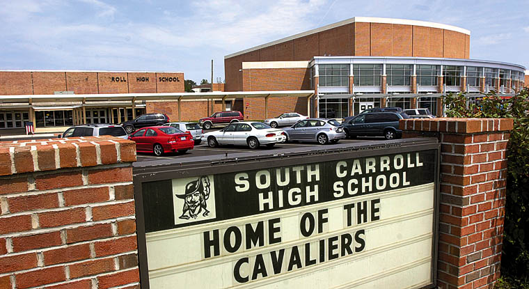 The new addition at South Carroll High School in Winfield is nearly complete Tuesday, August 17, 2010.